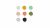 an organic grid of nine colour palette